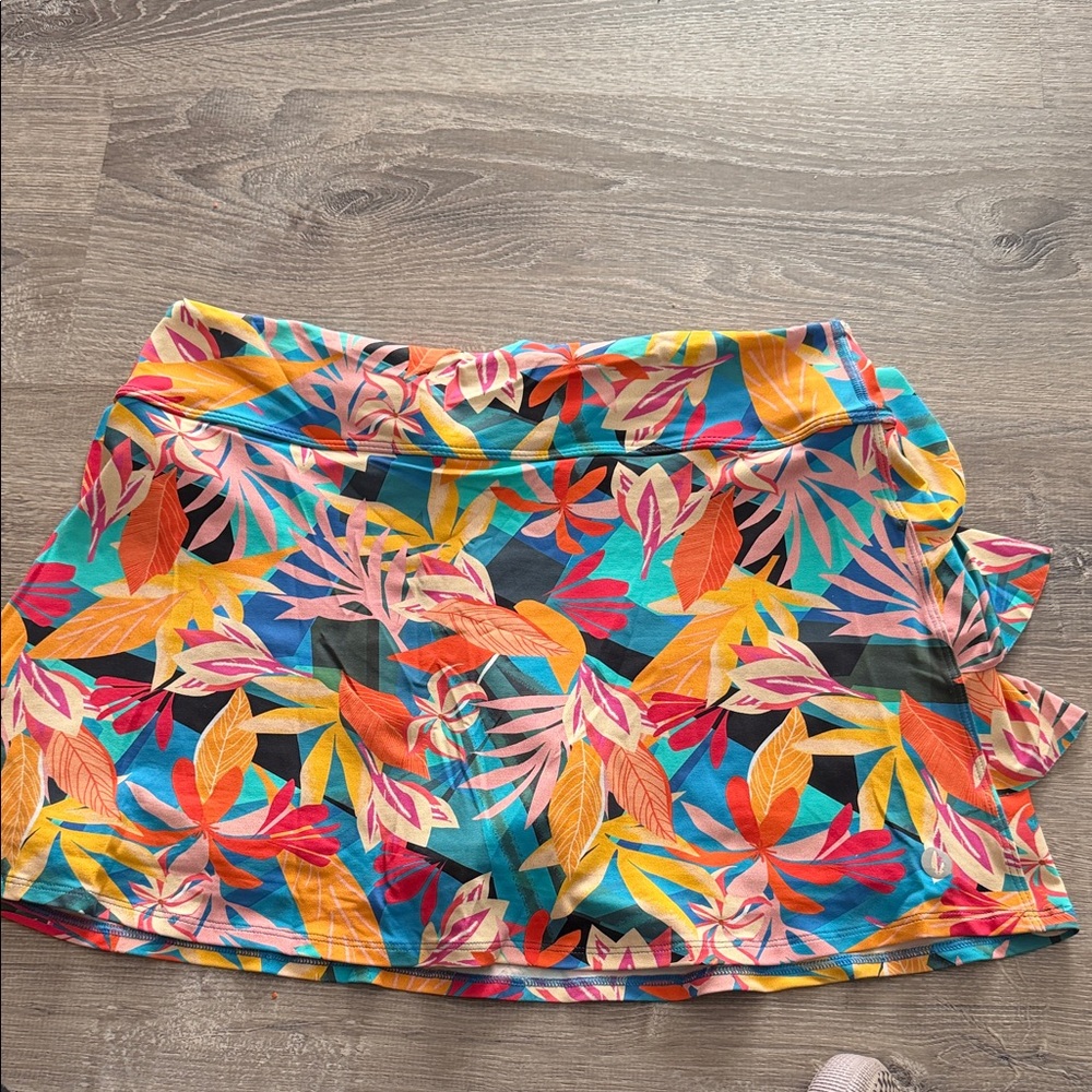 Women’s Tropical Print Skort - Vibrant Multi